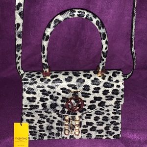 MARIO VALENTINO 
MELANIE ANIMALIER TOP HANDLE